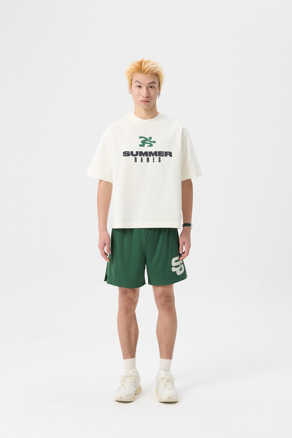 STACK LOGO ICON TEE - CANNOLI CREAM