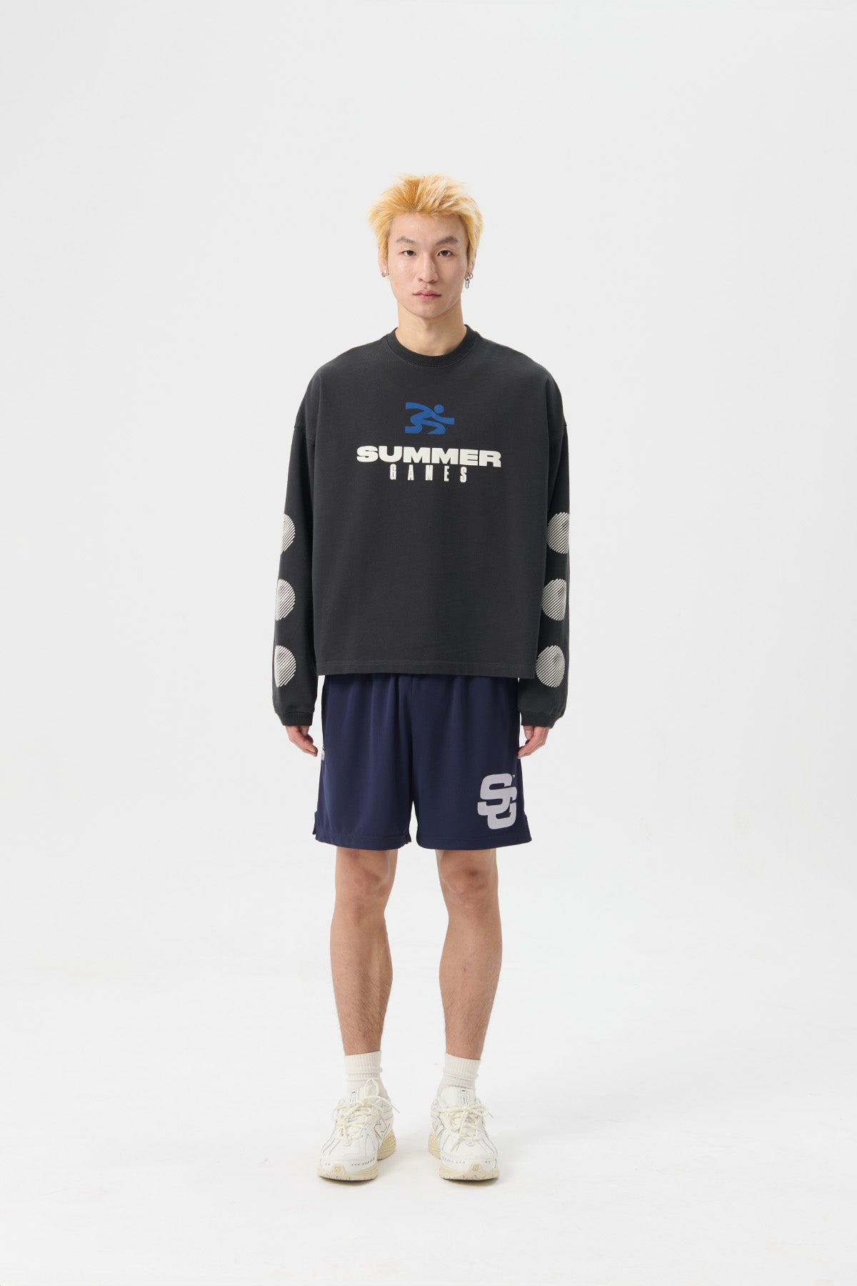 STACK LOGO ICON LS TEE - CANNOLI CREAM