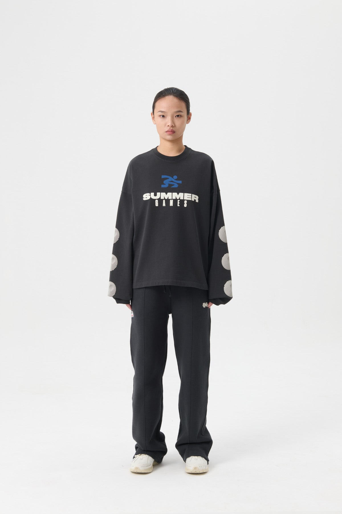 STACK LOGO ICON LS TEE - CANNOLI CREAM