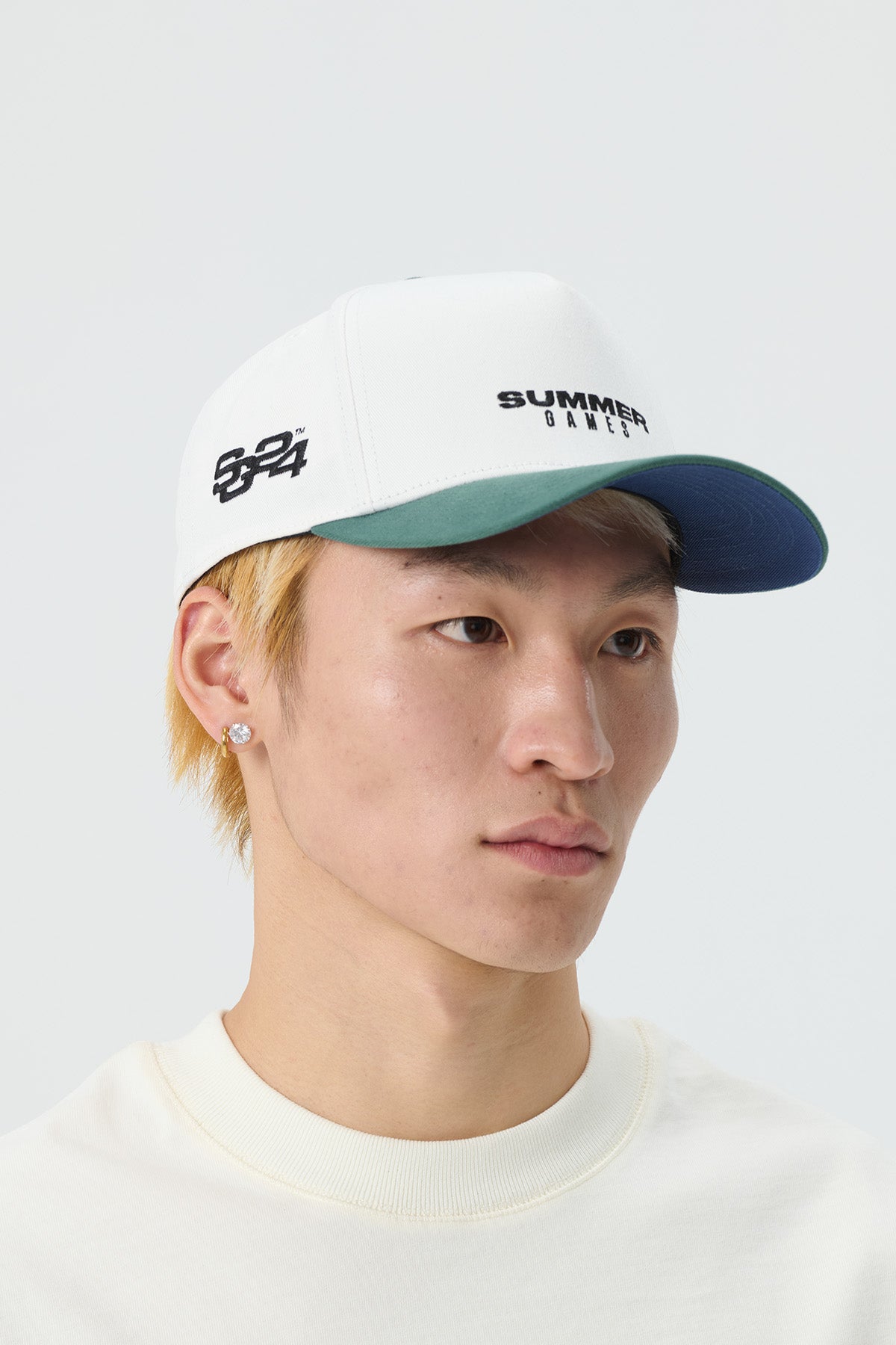STACK LOGO BASEBALL CAP - CANNOLI CREAM